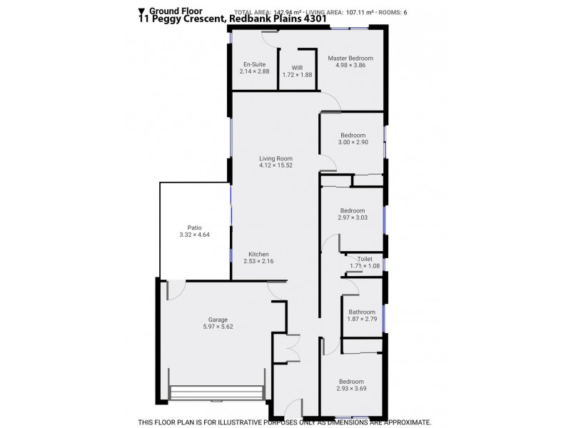 11 Peggy Cres, Redbank Plains QLD 4301 Floorplan
