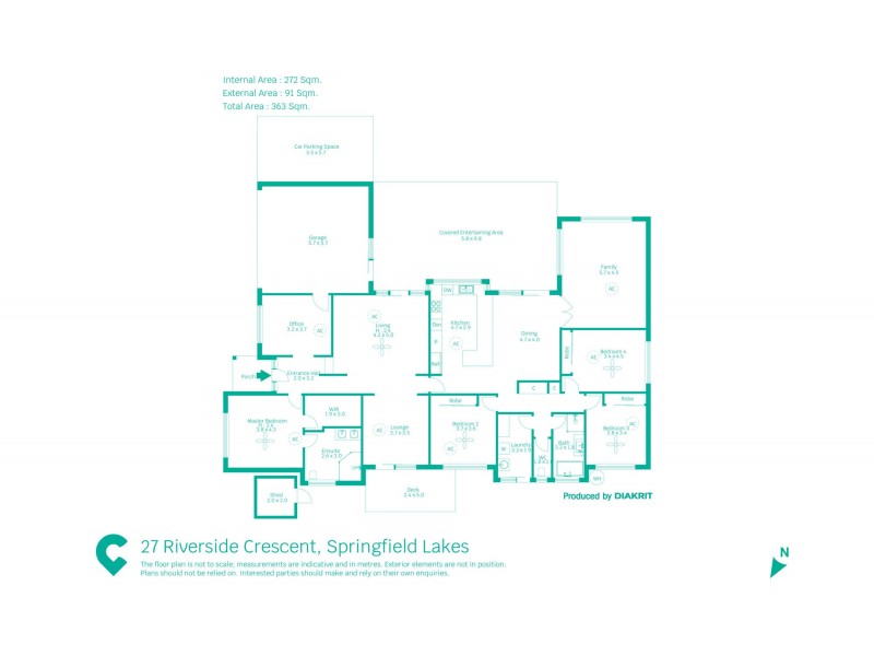 27 Riverside Crescent, Springfield Lakes QLD 4300 Floorplan