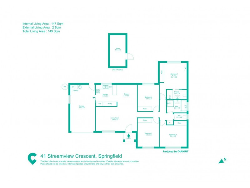 41 Streamview Crescent, Springfield QLD 4300 Floorplan