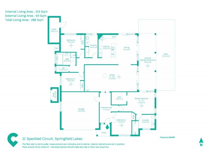 21 Speckled Circuit, Springfield Lakes QLD 4300 Floorplan