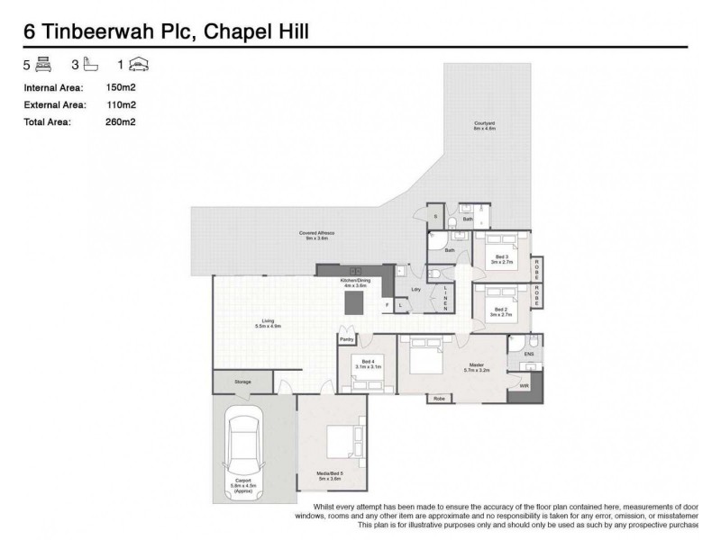 6 Tinbeerwah Place, Chapel Hill QLD 4069