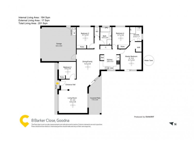 8 Barker Close, Goodna QLD 4300 Floorplan