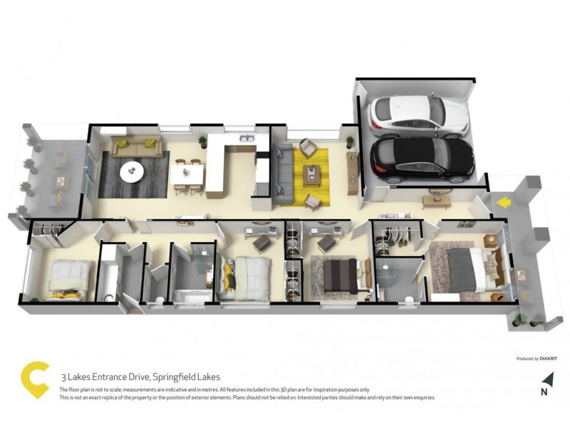 13 Lakes Entrance Drive, Springfield Lakes QLD 4300 Floorplan