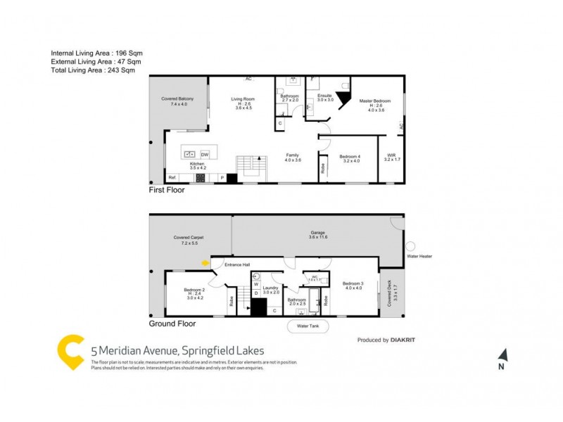 5 Meridian Avenue, Springfield Lakes QLD 4300 Floorplan
