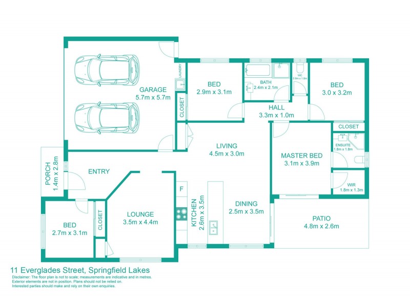 11 Everglades Street, Springfield Lakes QLD 4300 Floorplan