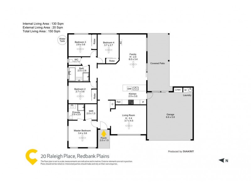 20 Raleigh Place, Redbank Plains QLD 4301 Floorplan