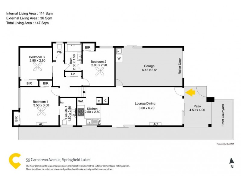 59 Carnarvon Avenue, Springfield Lakes QLD 4300 Floorplan
