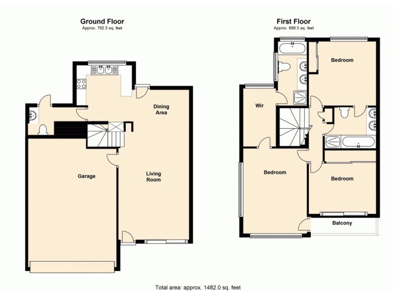 3/9 David Street, Burpengary QLD 4505 Floorplan