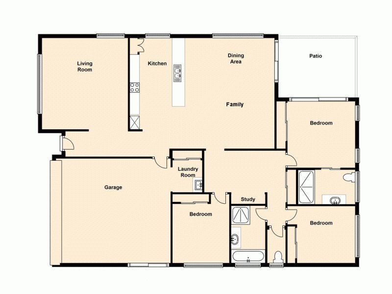 1 Peacherine Circuit, Bellmere QLD 4510 Floorplan