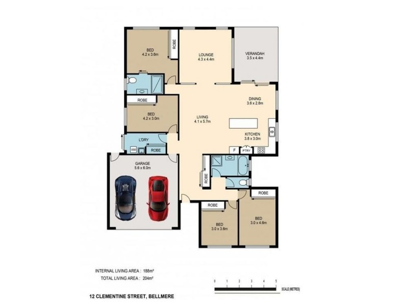 12 Clementine Street, Bellmere QLD 4510 Floorplan
