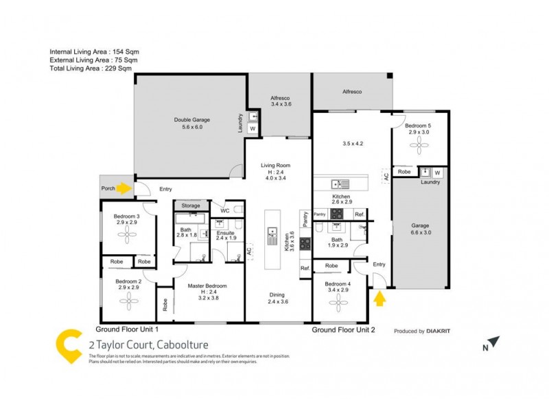 2 Taylor Court, Caboolture QLD 4510 Floorplan