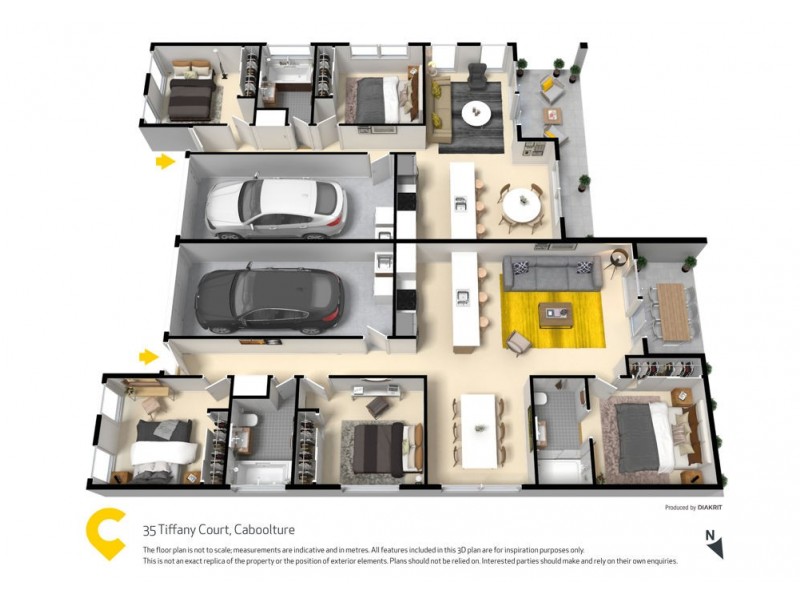 1 & 2/35 Tiffany Court, Caboolture QLD 4510 Floorplan