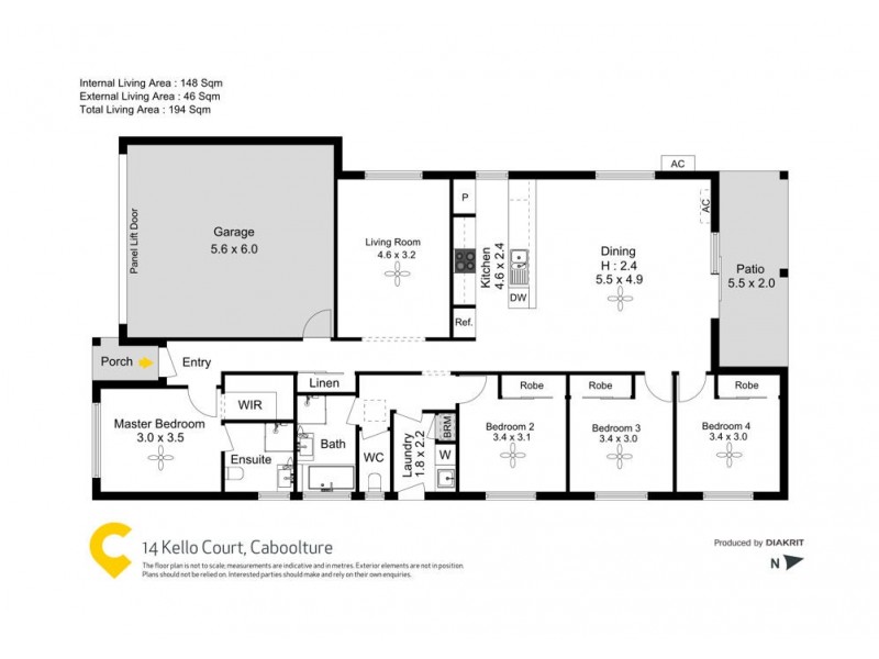 14 Kello Court, Caboolture QLD 4510 Floorplan