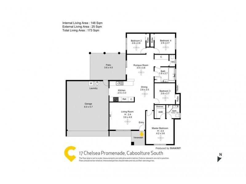17 Chelsea Promenade, Caboolture South QLD 4510 Floorplan