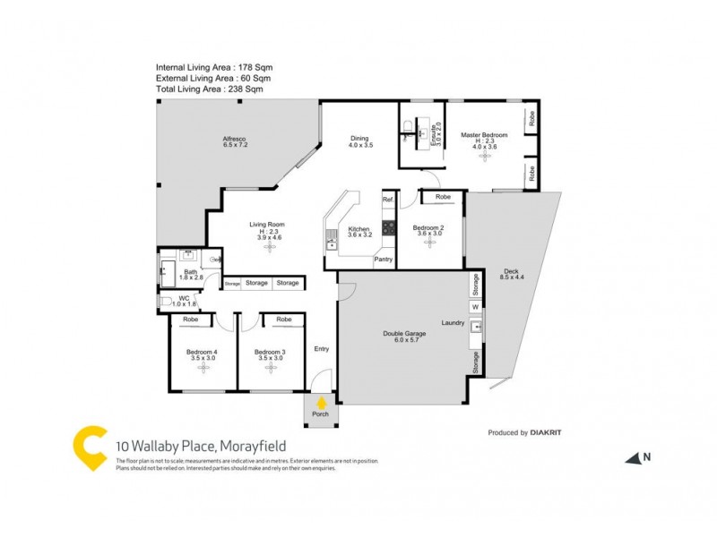 10 Wallaby Place, Morayfield QLD 4506 Floorplan