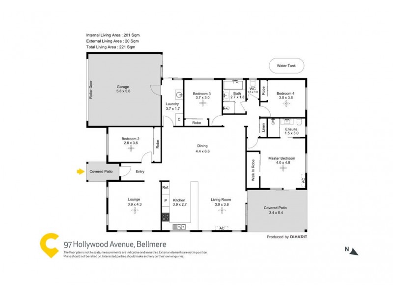 97 Hollywood Avenue, Bellmere QLD 4510 Floorplan