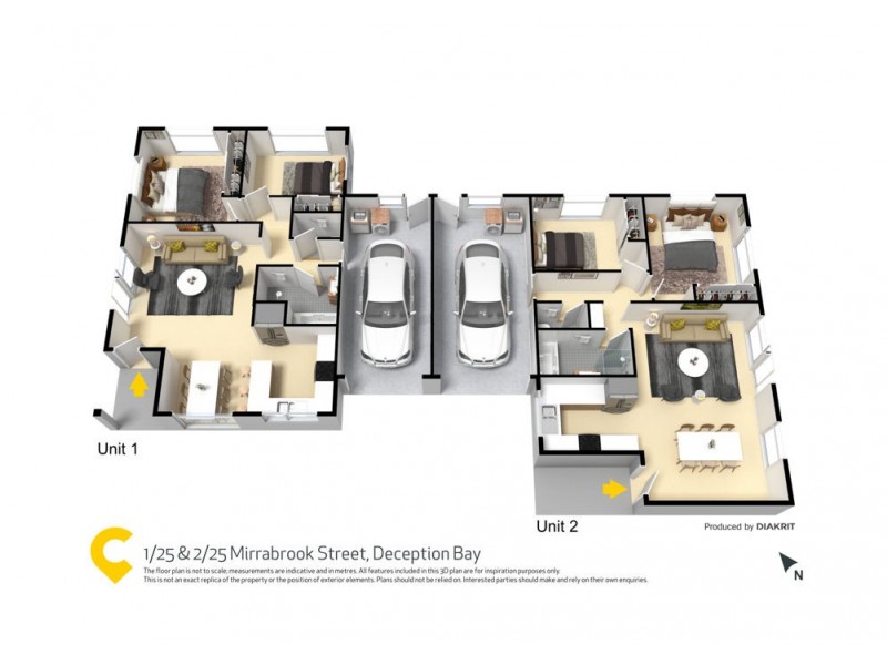 1 & 2/25 Mirrabook Street, Deception Bay QLD 4508 Floorplan
