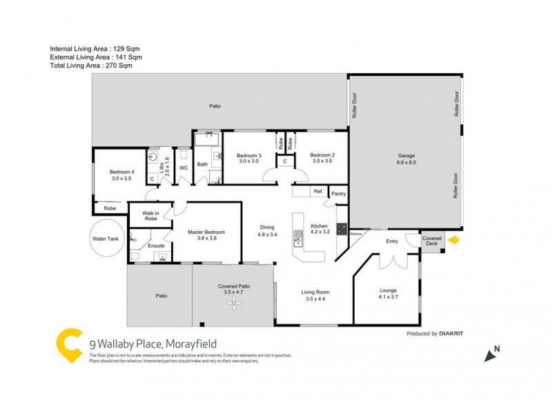 9 Wallaby Place, Morayfield QLD 4506 Floorplan