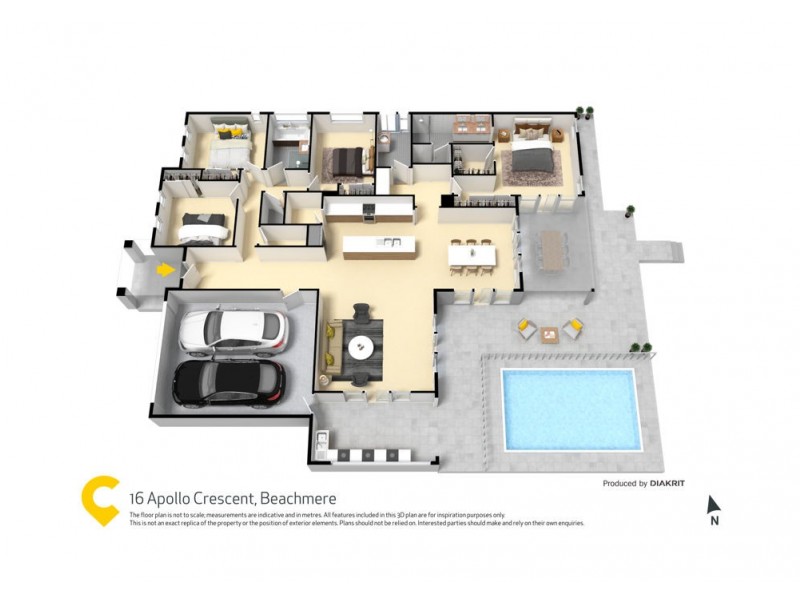 16 Apollo Cres, Beachmere QLD 4510 Floorplan