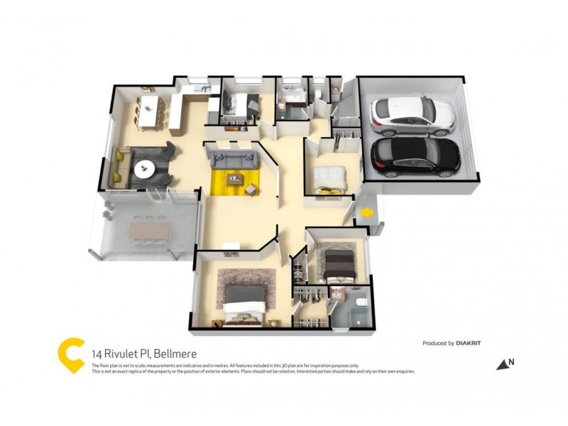 14 Rivulet Pl, Bellmere QLD 4510 Floorplan