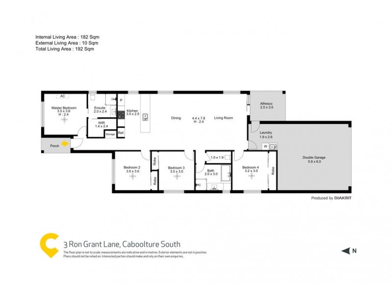 3 Ron Grant Lane, Caboolture South QLD 4510 Floorplan