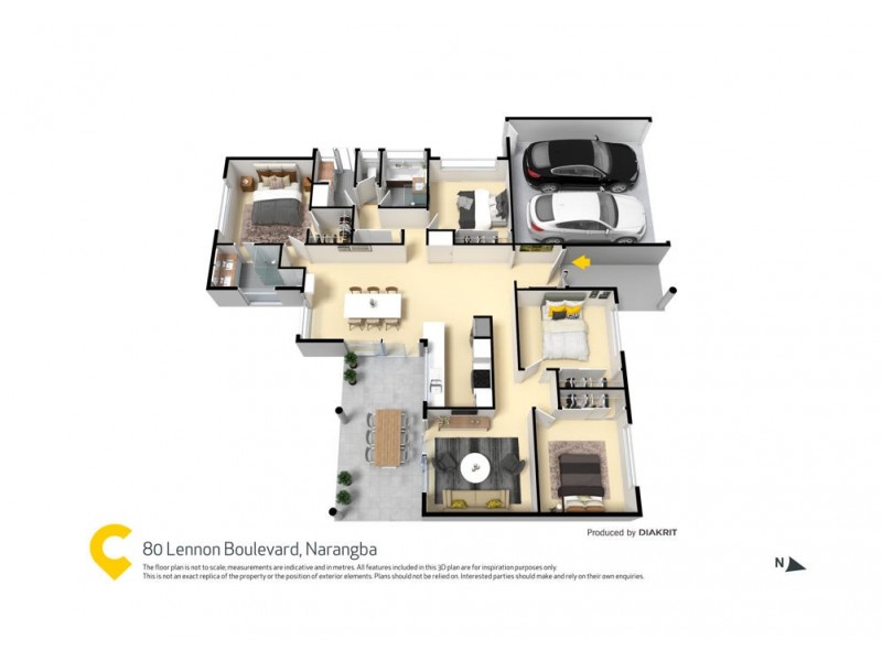 80 Lennon Boulevard, Narangba QLD 4504 Floorplan