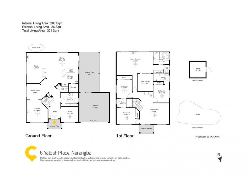 6 Yalbah Place, Narangba QLD 4504 Floorplan