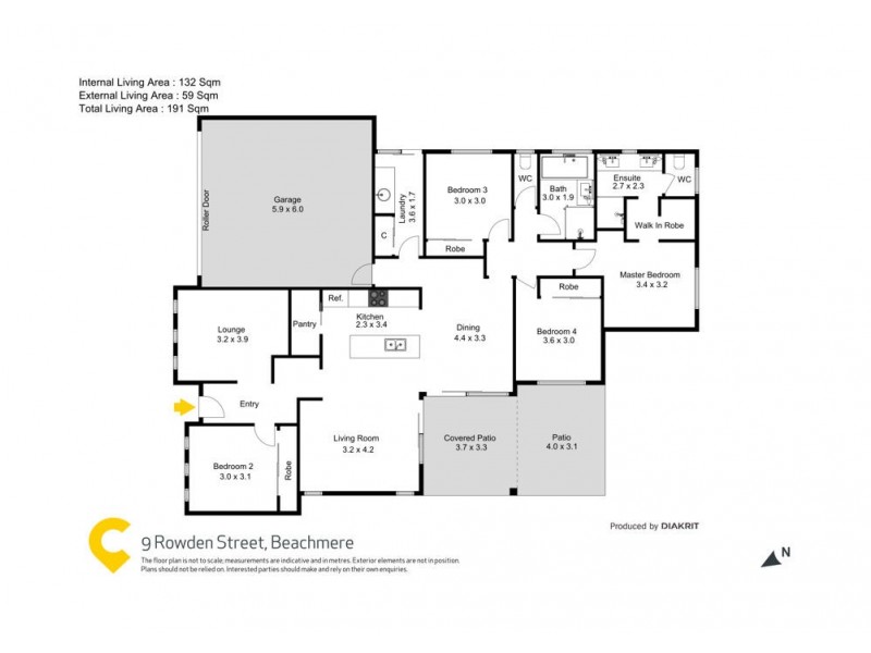 9 Rowden Street, Beachmere QLD 4510 Floorplan