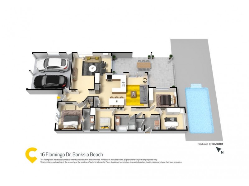 16 Flamingo Dr, Banksia Beach QLD 4507 Floorplan