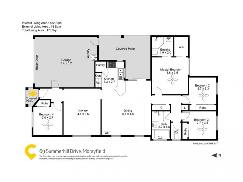 69 Summerhill Drive, Morayfield QLD 4506 Floorplan