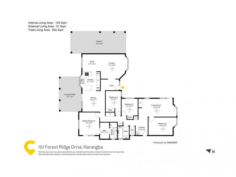 101 Forest Ridge Drive, Narangba QLD 4504 Floorplan