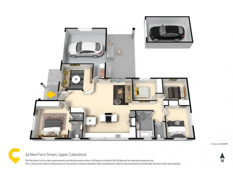 34 Newfarm Street, Upper Caboolture QLD 4510 Floorplan