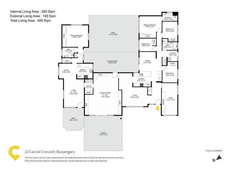 22 Caccini Crescent, Burpengary QLD 4505 Floorplan