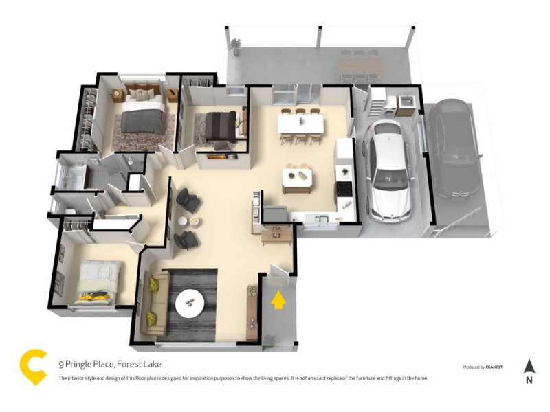 9 Pringle Place, Forest Lake QLD 4078 Floorplan