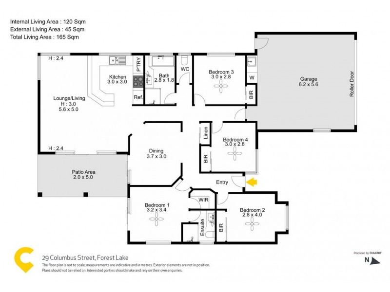 29 Columbus Place, Forest Lake QLD 4078 Floorplan