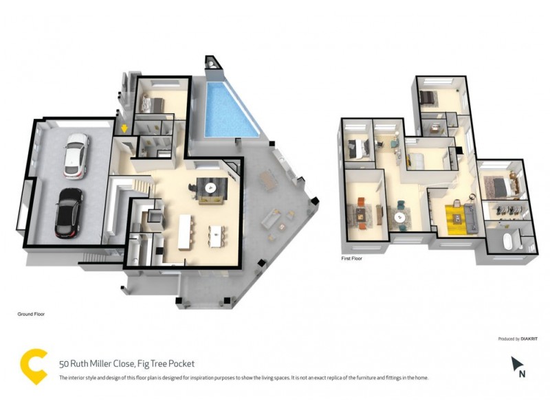 50 Ruth Miller Close, Fig Tree Pocket QLD 4069 Floorplan