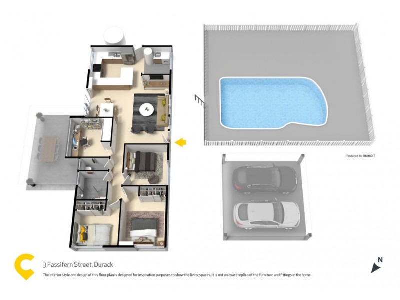 3 Fassifern Street, Durack QLD 4077 Floorplan