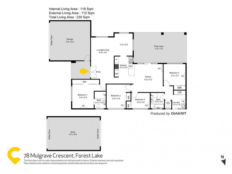 78 Mulgrave Crescent, Forest Lake QLD 4078 Floorplan