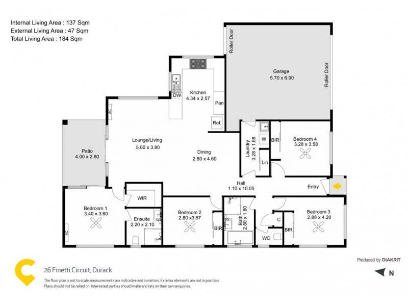 26 Finetti Circuit, Durack QLD 4077 Floorplan