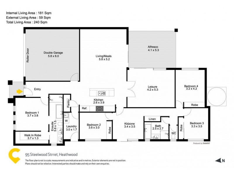 95 Steelwood Street, Heathwood QLD 4110 Floorplan