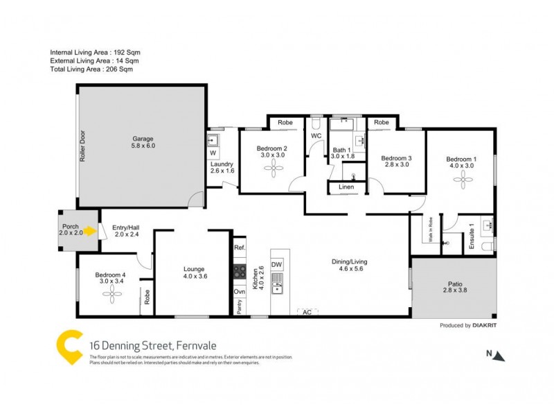 16 Denning Street, Fernvale QLD 4306 Floorplan