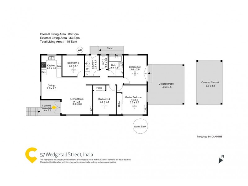 57 Wedgetail Street, Inala QLD 4077 Floorplan