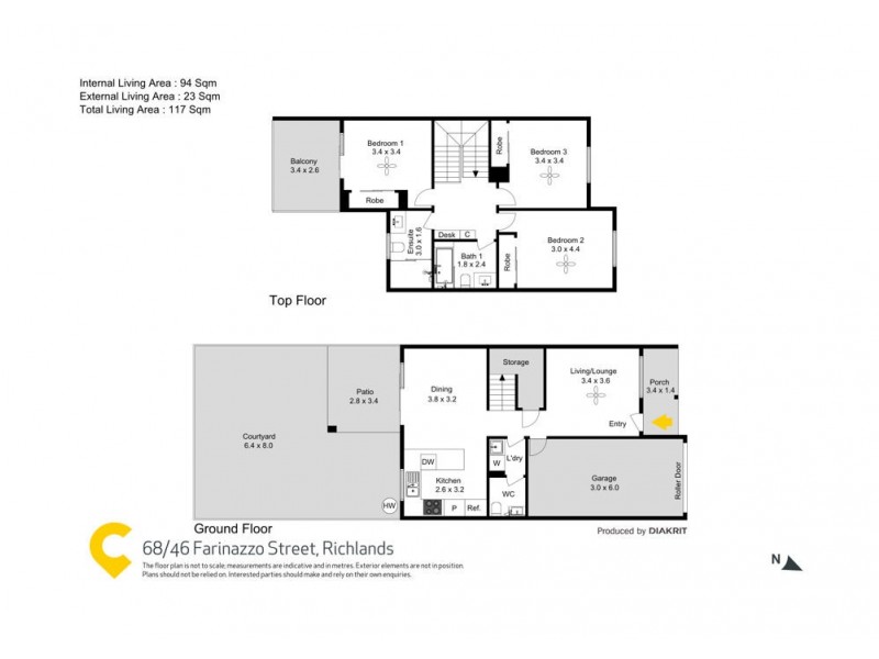 68/46 Farinazzo Street, Richlands QLD 4077 Floorplan