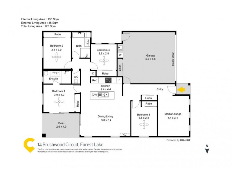 14 Brushwood Circuit, Forest Lake QLD 4078 Floorplan