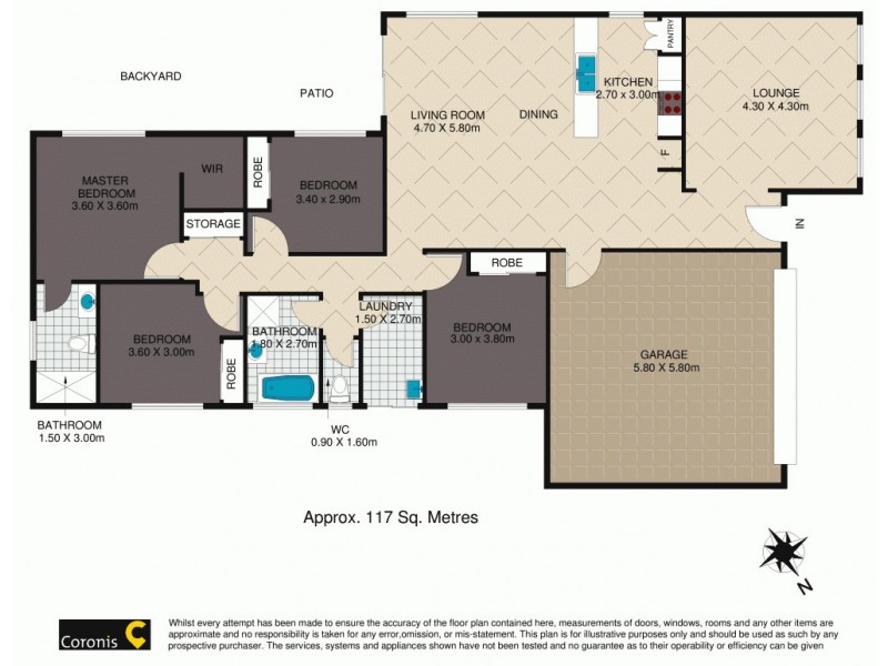 17 Roach Crescent, Redbank Plains QLD 4301 Floorplan