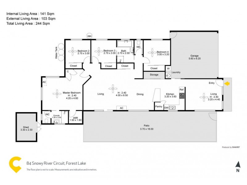 84 Snowy River Circuit, Forest Lake QLD 4078 Floorplan