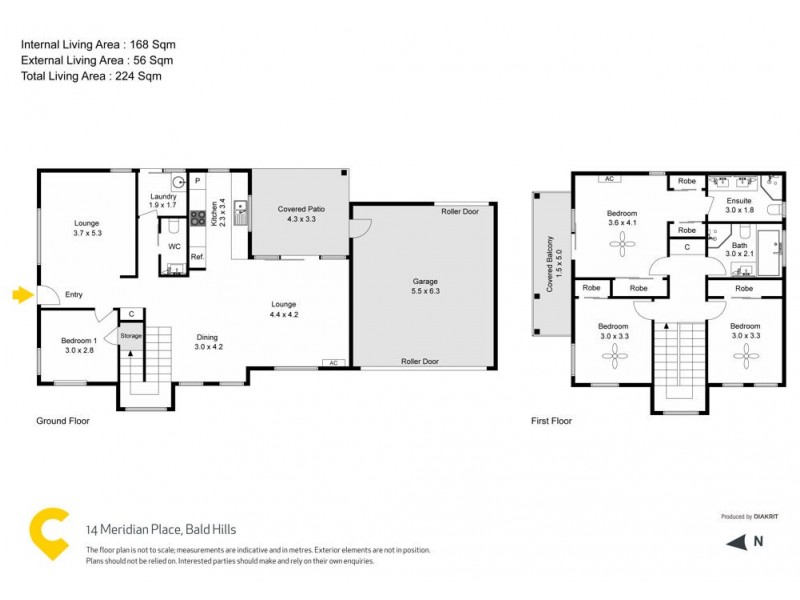 14 Meridian Place, Bald Hills QLD 4036 Floorplan
