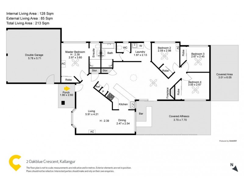 2 Oakblue Crescent, Kallangur QLD 4503 Floorplan