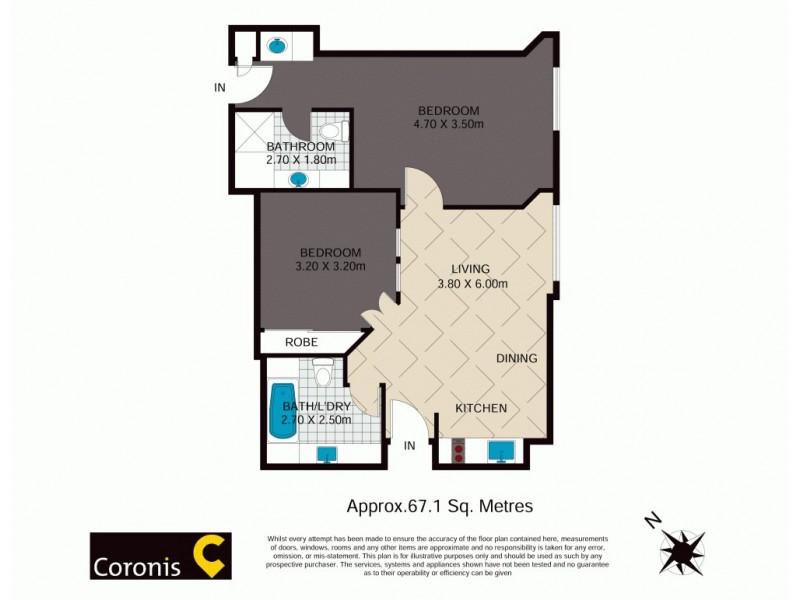 1032-3/255 Ann Street, Brisbane City QLD 4000 Floorplan