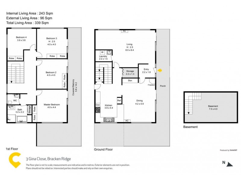 3 Gina Close, Bracken Ridge QLD 4017 Floorplan